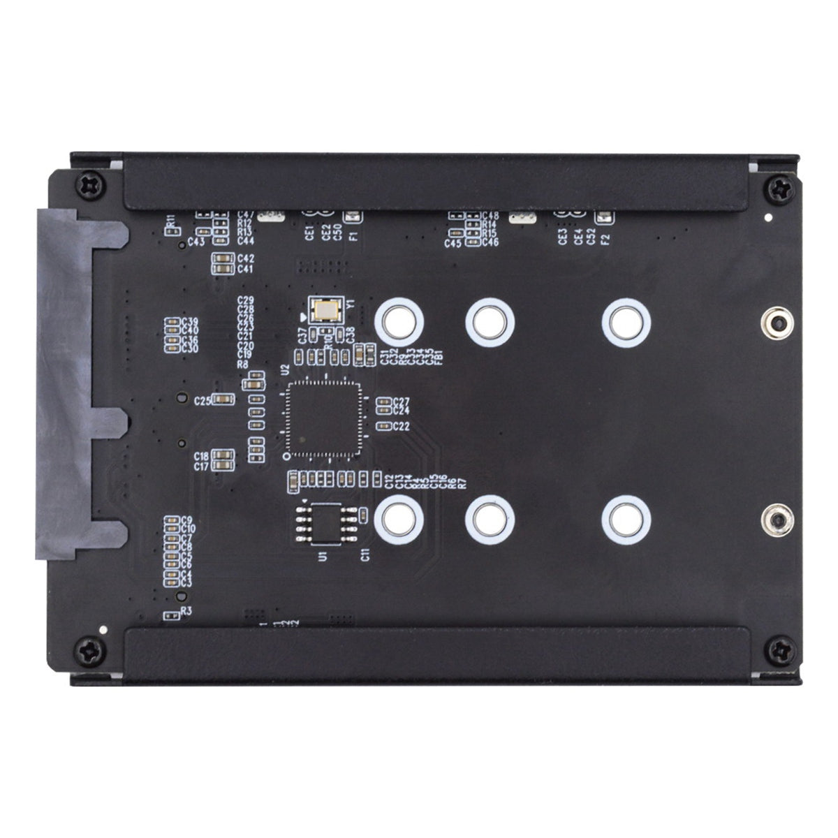 SA-031 Dual NGFF B+M Key M.2 SSD Card JBOD Raid0 Span Bridge to 2.5inch SATA Combo HDD Disk Drive Enclosure
