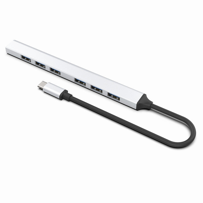 7-Port USB Hub High Speed Splitter Expander Adapter Docking Station for Laptop Hard Drive Mouse Keyboard - Type C