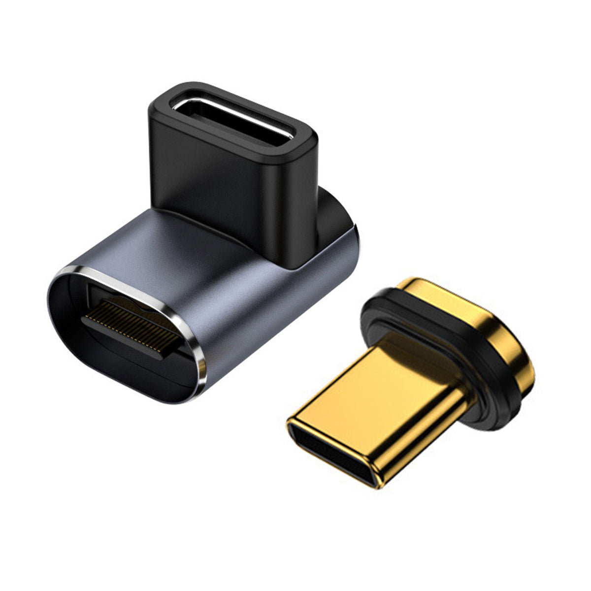 UC-028-UP 40Gbps USB4 Type C Male to Female 90 Degree Up Down Angled 100W Power Data 8K Video Magnetic Connector Adapter