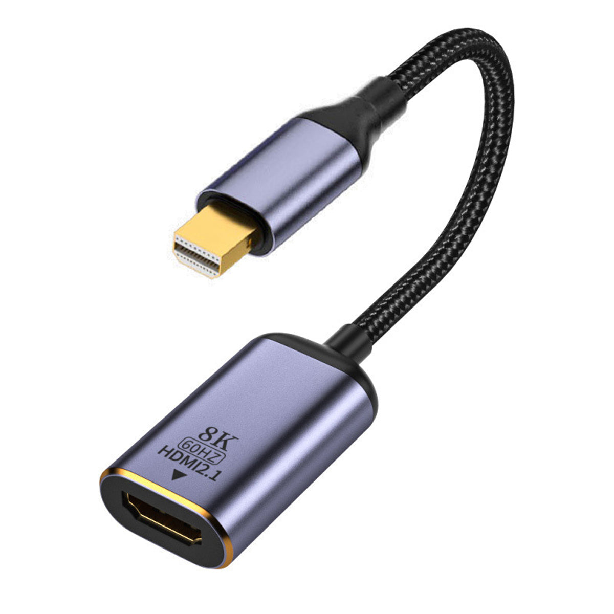 DP-056-MDP Mini DisplayPort 1.4 to HDMI 2.1 Display 8K UHD 4K Mini DP to HDMI Male Monitor Adapter Cable
