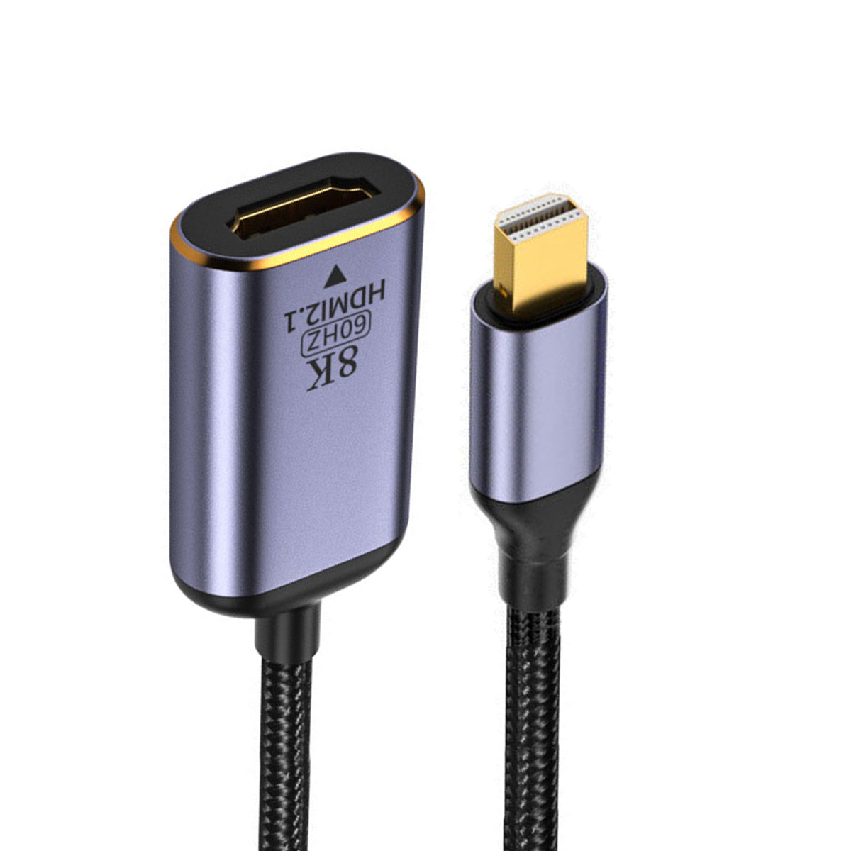 DP-056-MDP Mini DisplayPort 1.4 to HDMI 2.1 Display 8K UHD 4K Mini DP to HDMI Male Monitor Adapter Cable