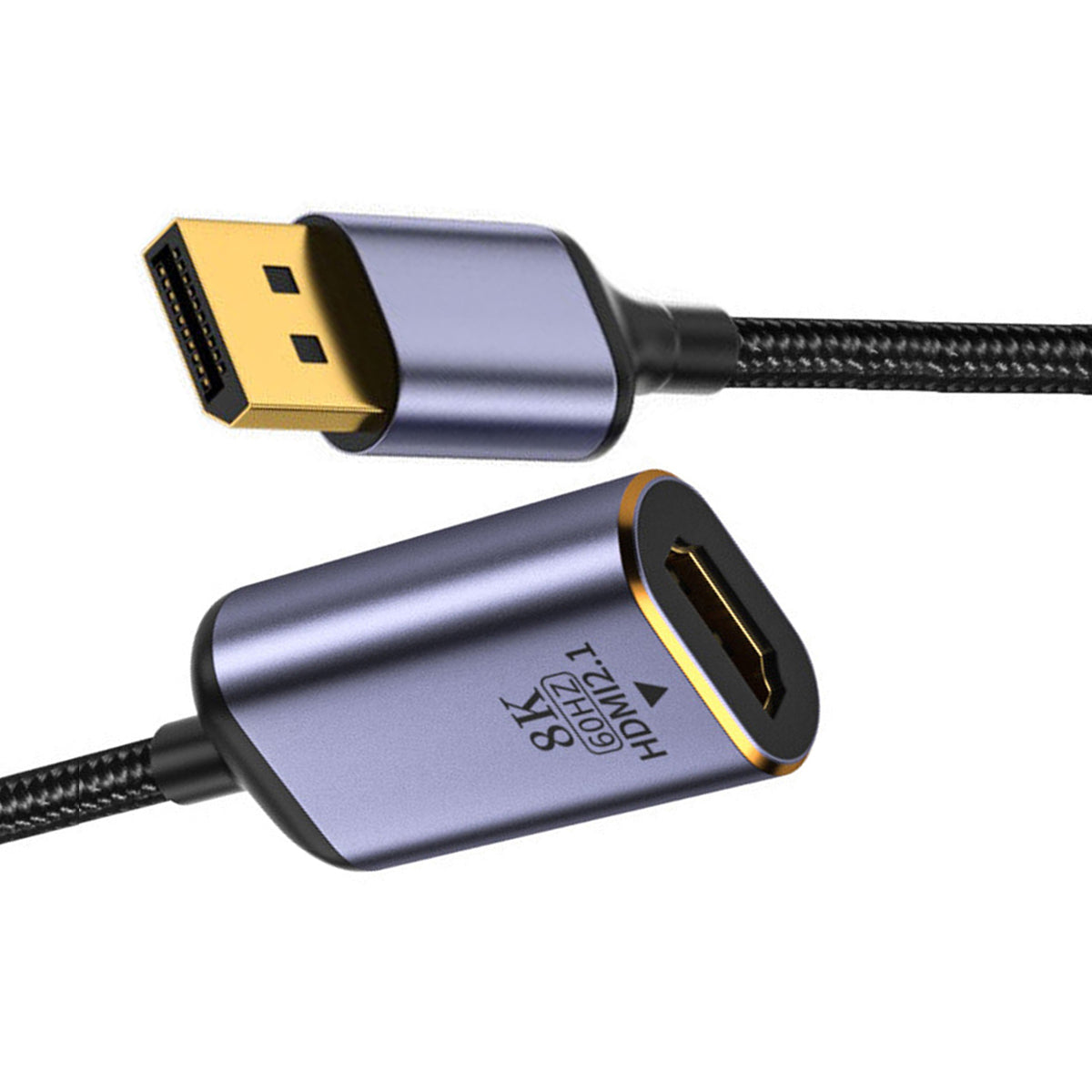DP-056-DPF DisplayPort 1.4 to HDMI 2.1 Display 8K UHD 4K DP to HDMI Male Monitor Adapter Cable