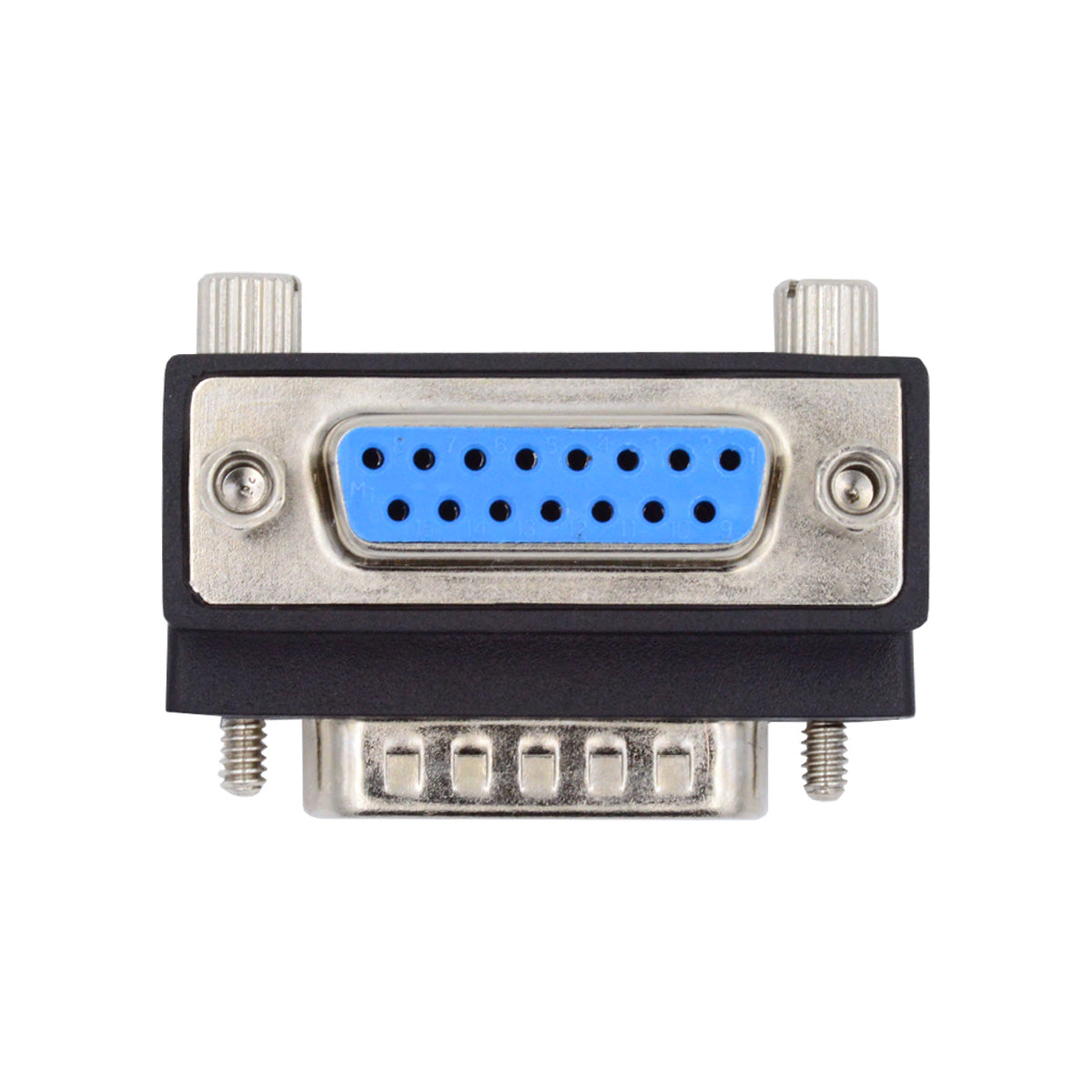 DB-003-DN DB-15PIN Down 90-Degree Angled Design Plug DSUB D-subminiature 15Pin Male to Female Connection Adapter