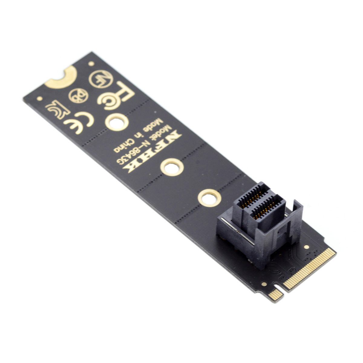 SF-094-BK SFF-8643 to U.2-SSD Mainboard 2280 NVME PCIe SSD Adapter Board - Black