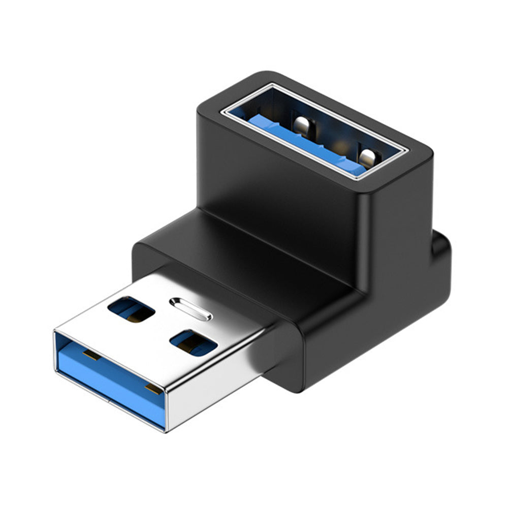 U3-018-UP 10Gbps High Speed USB3.0 Male to Female Converter 90 Degrees Elbow Adapter
