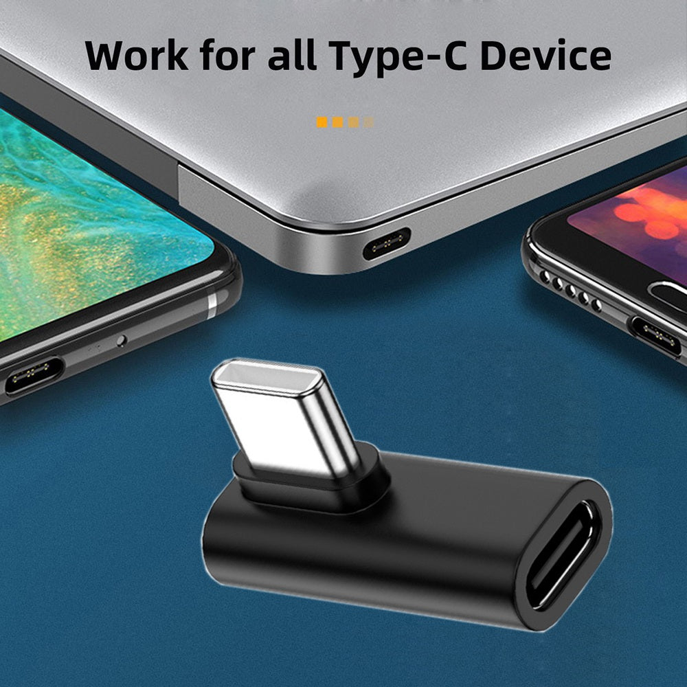 UC-068-LP 90 Degrees USB 3.1 Type-C Male to Female Converter Elbow Adapter for Laptop Tablet Phone