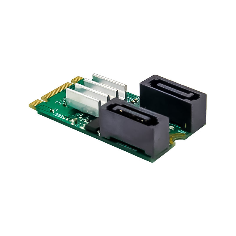M.2 B+M-KEY ASM1061 Dual-Port SATA 6G Connector Built-in Style Hard Disk Conversion Card