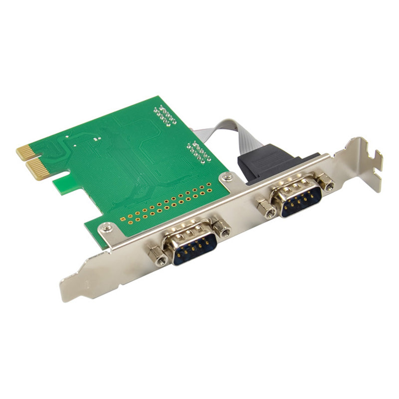 PCI-E X1 AX99100 2S DB9 RS232 Adaptor Card Industrial Grade COM1 Port RS232 Serial Card