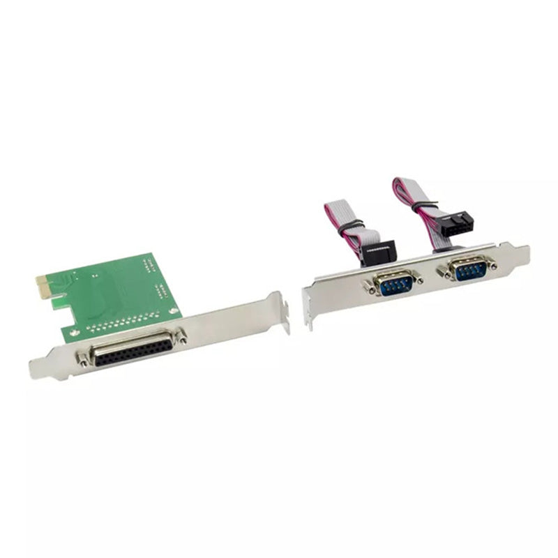 PCI-E X1 AX99100 2S1P Serial Parallel Controller Card COM1+LTP1 Parallel Serial Card Compatible with Linux, Windows 98SE / Me / NT4.0 / 2000
