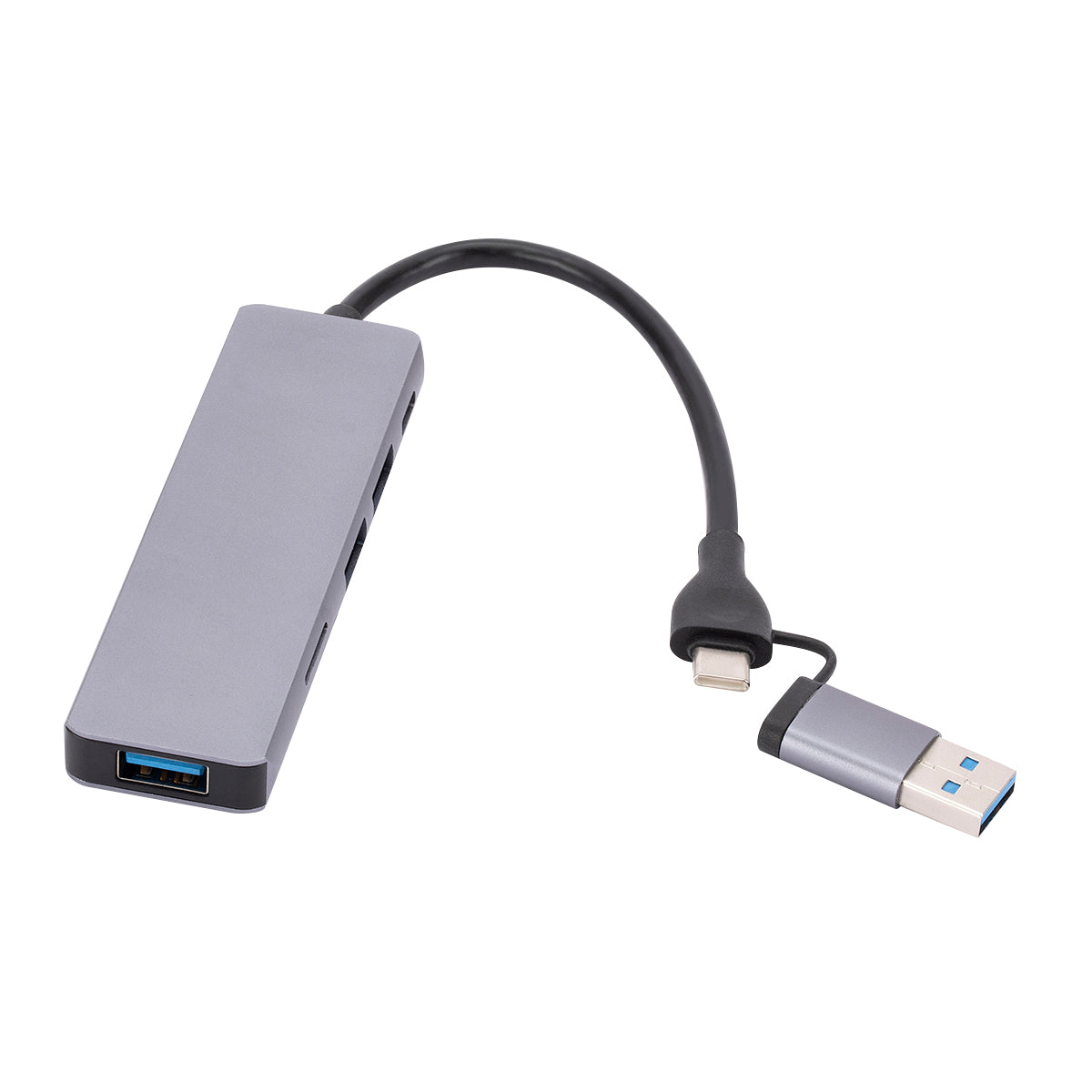 USB 2.0+Type C Hub Adapter High Speed Data Transmission 6-In-1 Computer Laptop Converter with 1xPD Port+3xUSB 3.0 Ports+2xCard Reader Slots