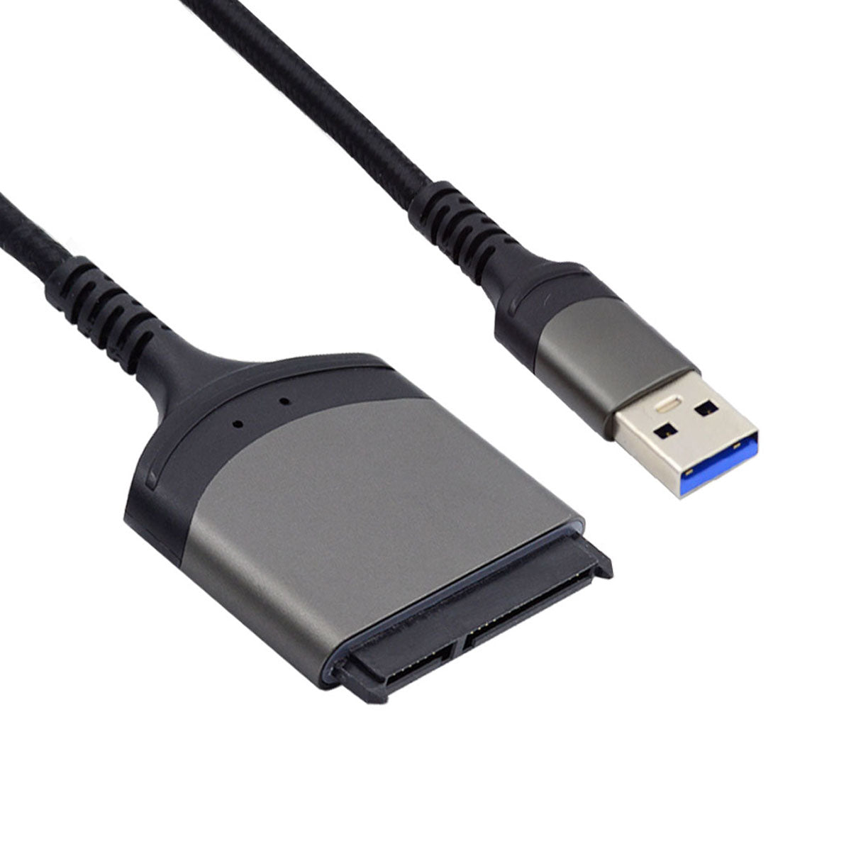 U3-077-SL 5Gbps USB 3.0 Type-A to SATA 22 Pin Adapter Cable for 2.5&quot; Hard Disk Driver SSD (Total Length: 25cm)