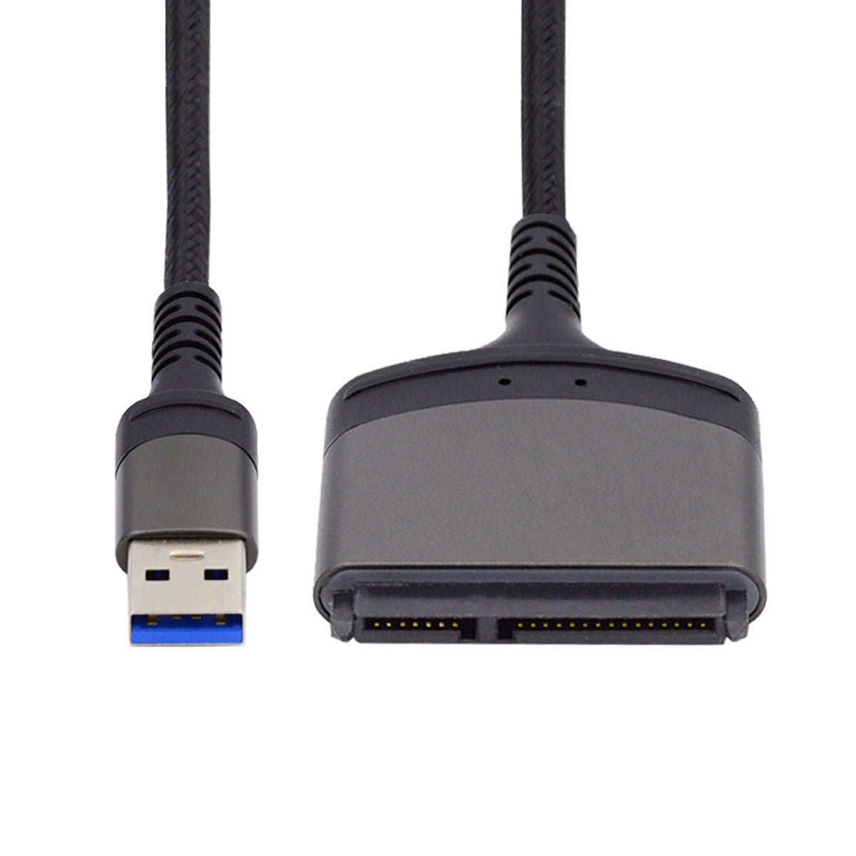 U3-077-SL 5Gbps USB 3.0 Type-A to SATA 22 Pin Adapter Cable for 2.5&quot; Hard Disk Driver SSD (Total Length: 25cm)