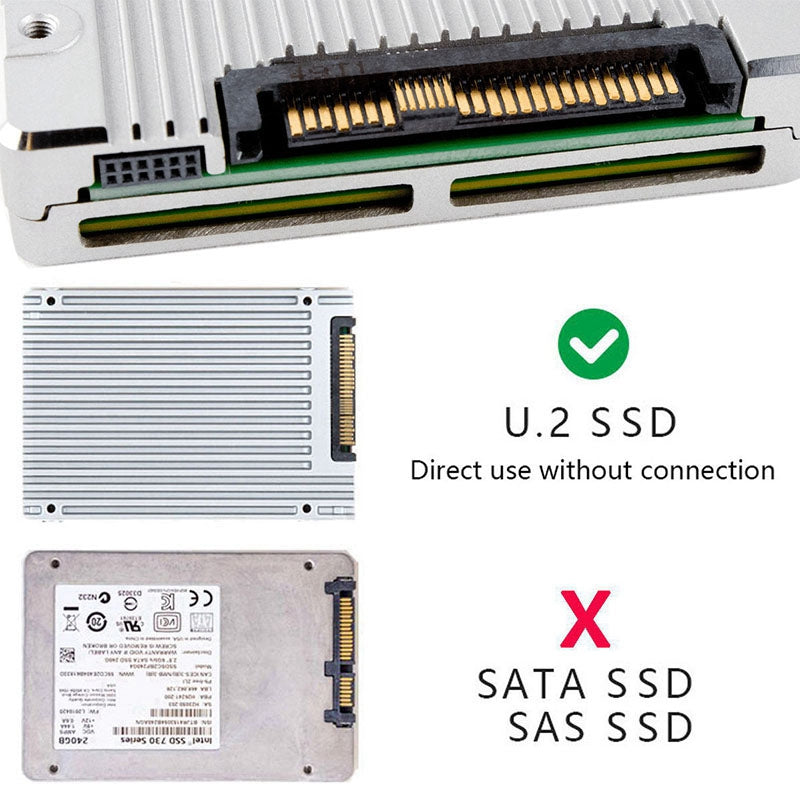 SF-027 SFF-8639 U.2 Male to Female Extension Adapter NVME PCIe SSD Extension Convertor
