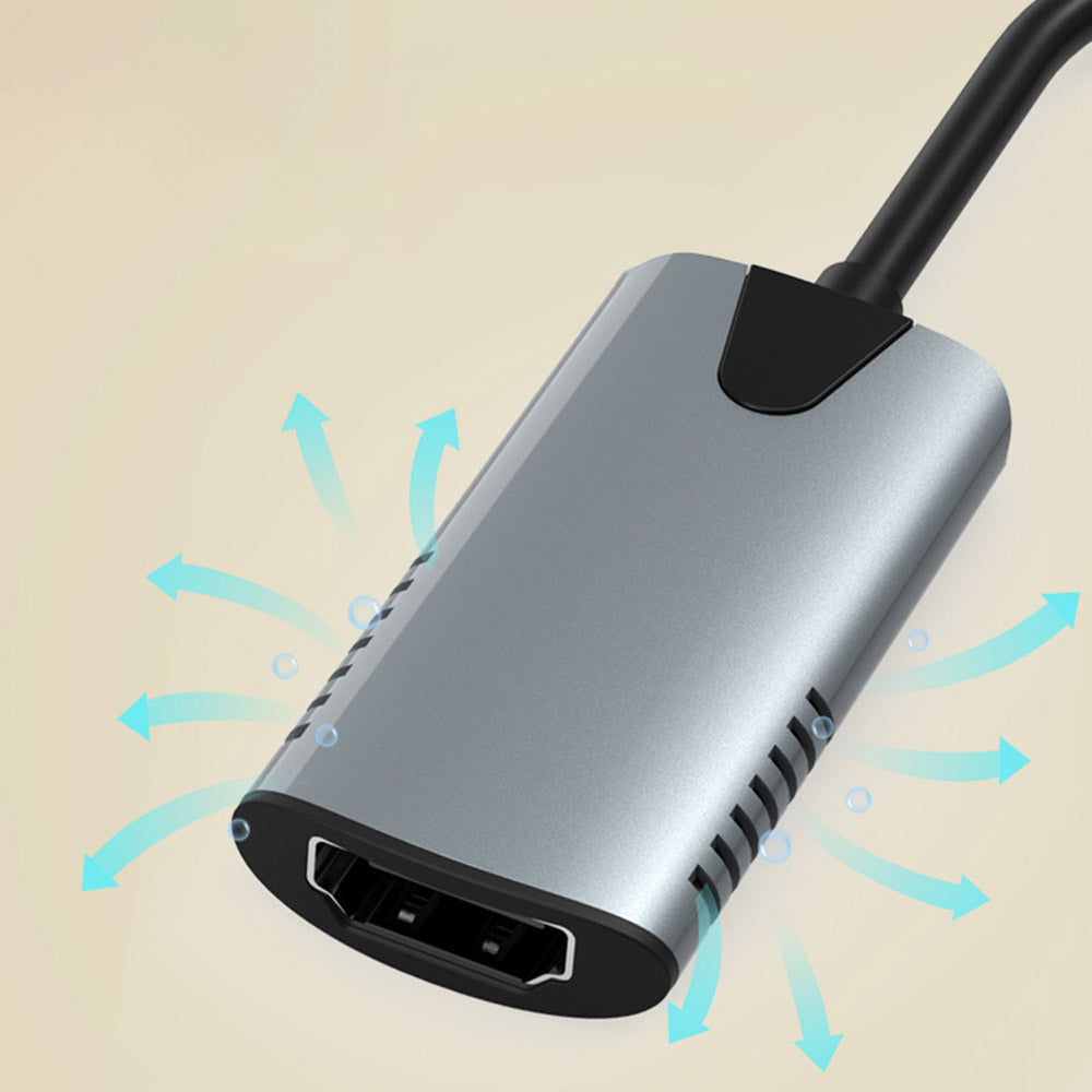 HU-04A Type-C+USB to HDMI Video Capture Card 4K 1080P High Resolution Capture Card for Streaming, Video Conferencing, Live Broadcasting