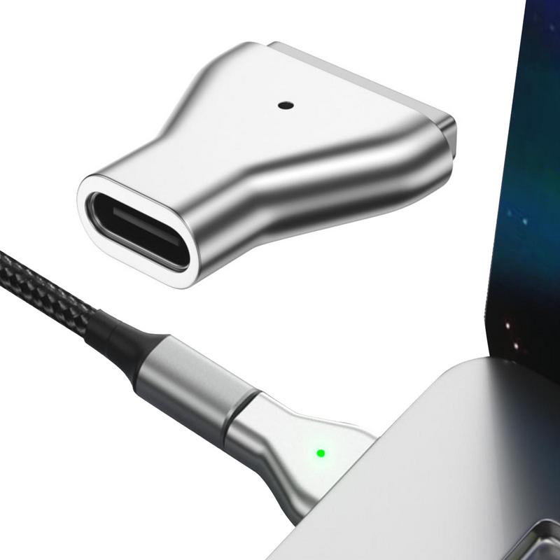 for MacBook Air / Pro USB Type-C to Compatible with Magsafe 2 Magnetic Adapter Aluminum Alloy PD Fast Charging Adapter with Indicator Light