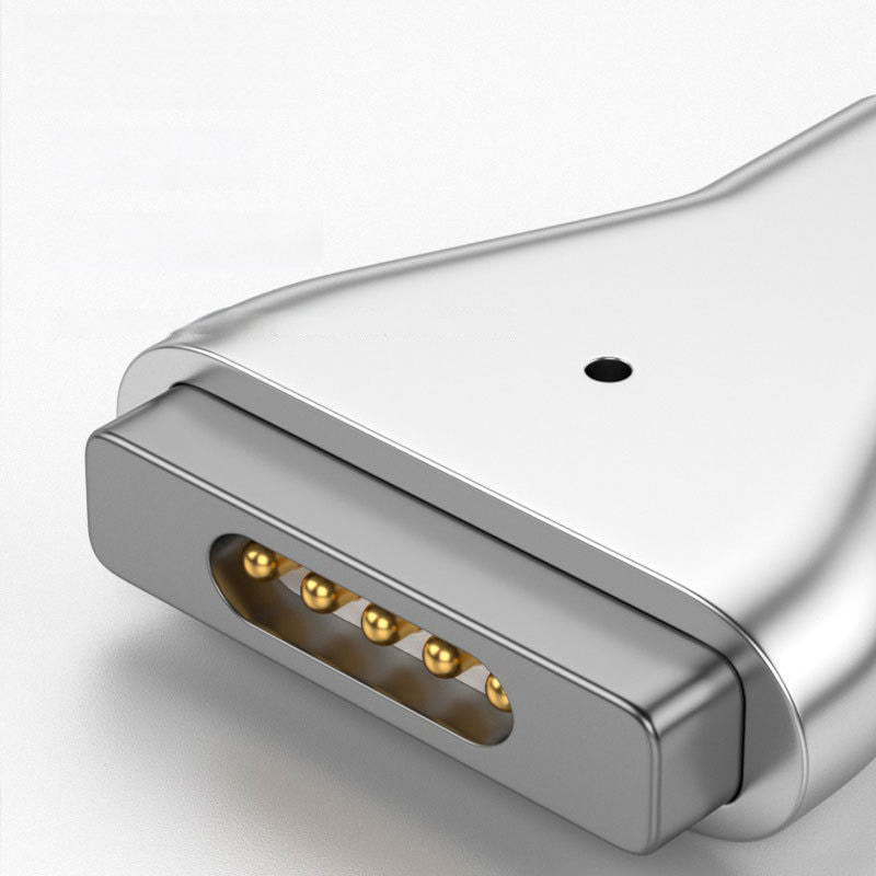 for MacBook Air / Pro USB Type-C to Compatible with Magsafe 2 Magnetic Adapter Aluminum Alloy PD Fast Charging Adapter with Indicator Light