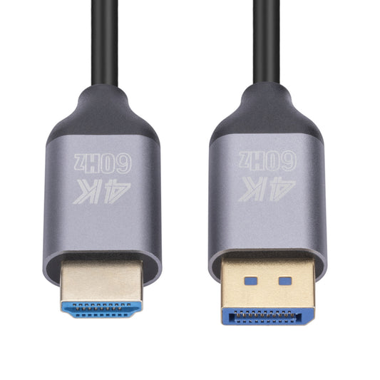 WT02 1.8m 4K DisplayPort to HDMI Cable DP1.2 to HDMI Male Video UHD 4K@60Hz Uni-Directional Cord for Monitor, Projector, TV