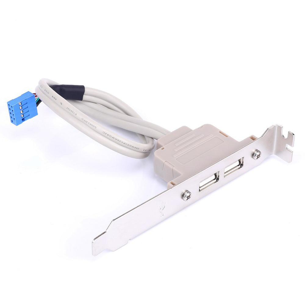 Dual Port USB Expansion Bezel Desktop Computer Case PCI Dual-port USB 2.0 Motherboard Expansion Adapter