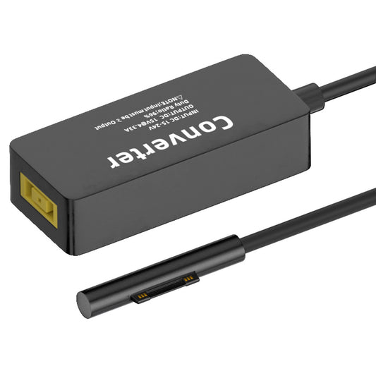 PW-016-1145MM Rectangle Power Thinkpad X1 20V 15V-24V to Surface Pro 3 / 4 / 5 / 6 / 7 / 8 / 9 Charge Converter with Cable