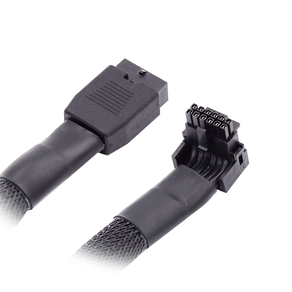 PW-043-UP 12VHPWR ATX3.0 PCI-E 5.0 Power Modular Cable Up Angled Extension for 3080 3090TI PSU 16Pin 12+4P Graphics Card