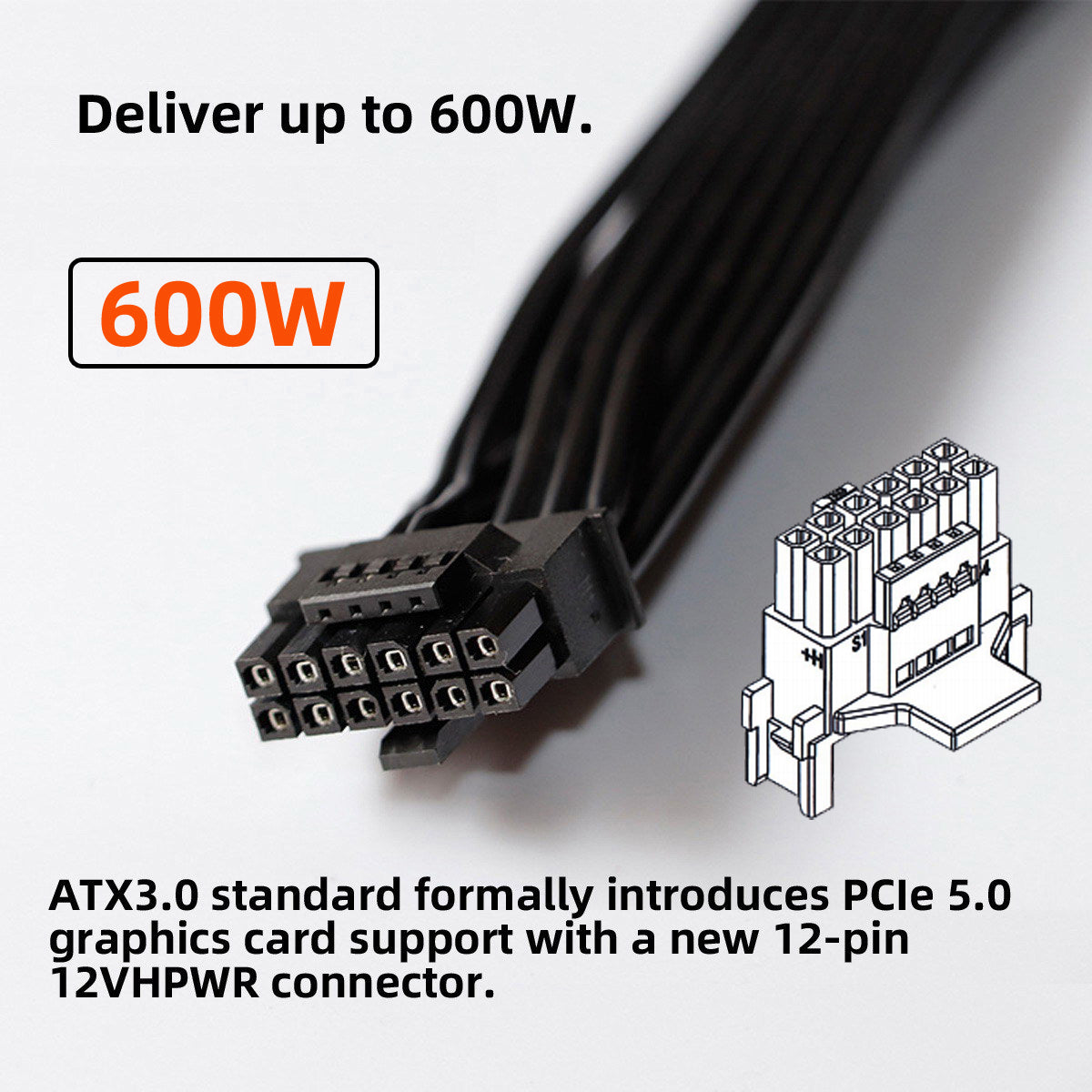 12VHPWR ATX3.0 PCI-E 5.0 Power Modular Adapter to 4 ATX 8Pin Down Angled 90 Degree for 4080 5090TI 16Pin 12+4P Graphics Card