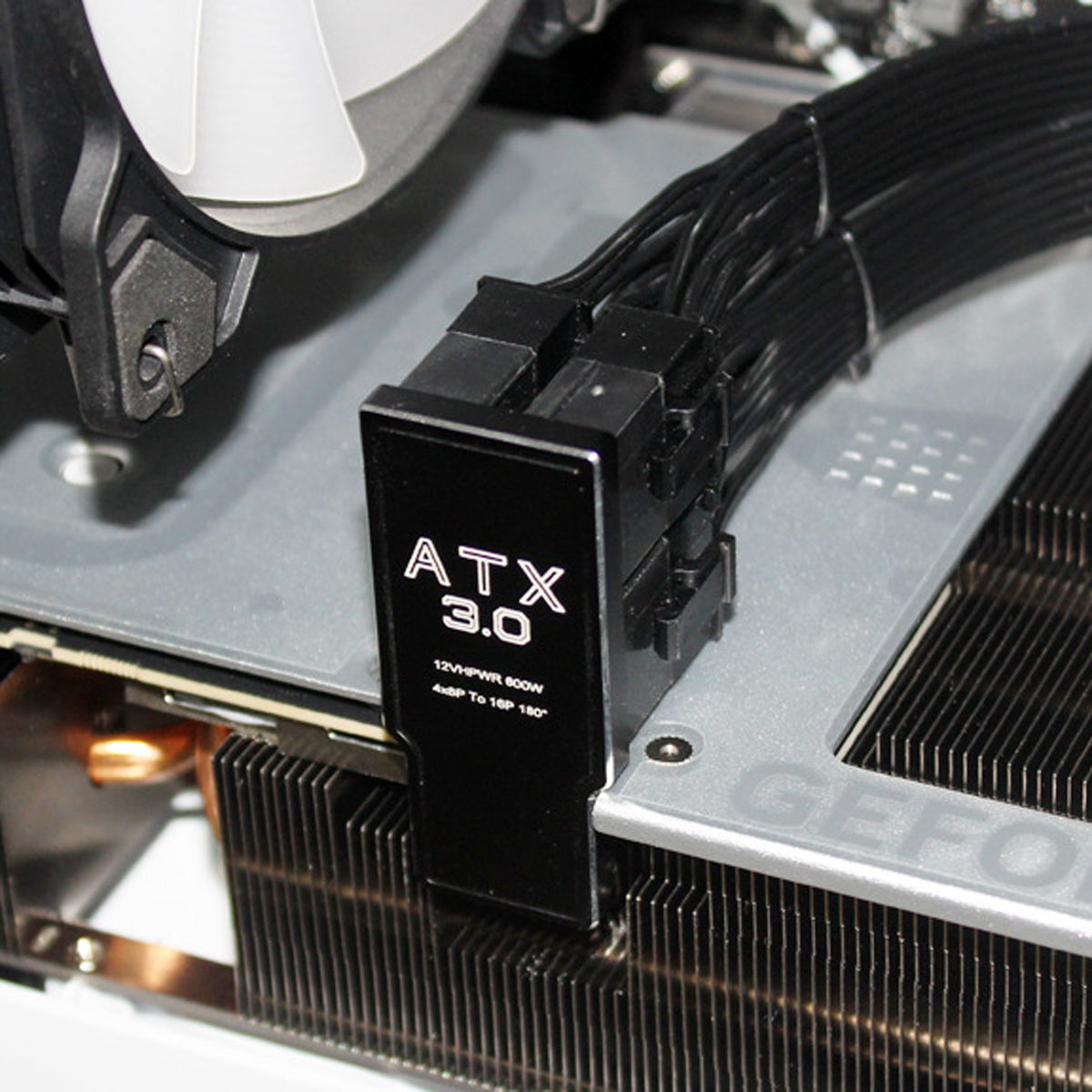12VHPWR ATX3.0 PCI-E 5.0 Power Modular Adapter to 4 ATX 8Pin 90 Degree Up Angled for 4080 5090TI 16Pin 12+4P Graphics Card