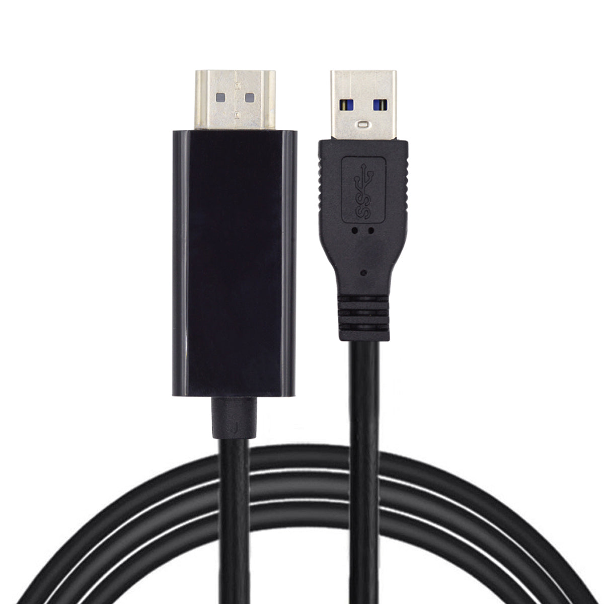 U3-024 1.8m USB 3.0 Male to HDMI Male Adapter Cable Converter Cord for Computer, Laptop, Projector