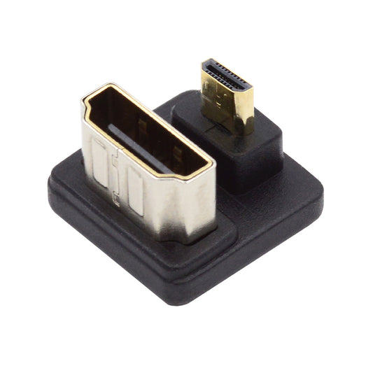 HD-020-DN 360-Degree Down Angled Micro HDMI 1.4 Male to HDMI Female Extension Adapter Converter