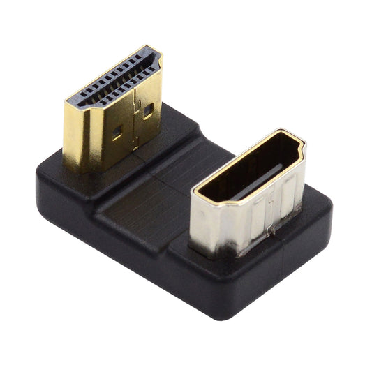 HD-019-DN 360 Degree Down Opposite U Shape Back Angled HDMI 1.4 Male to Female Extension Adapter