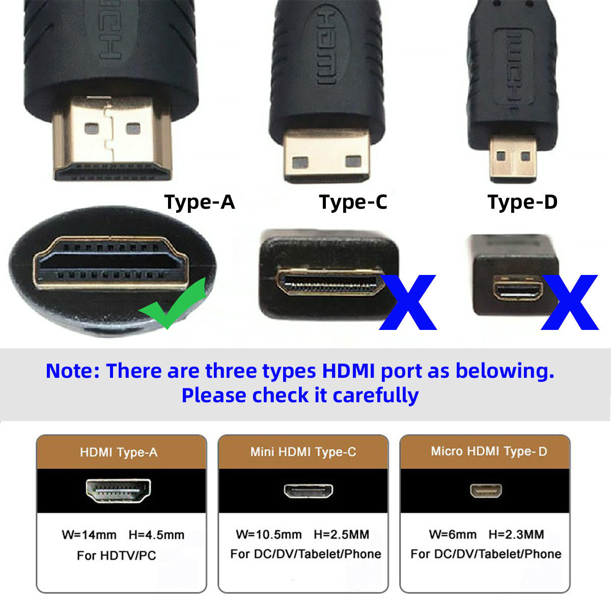 HD-019-DN 360 Degree Down Opposite U Shape Back Angled HDMI 1.4 Male to Female Extension Adapter