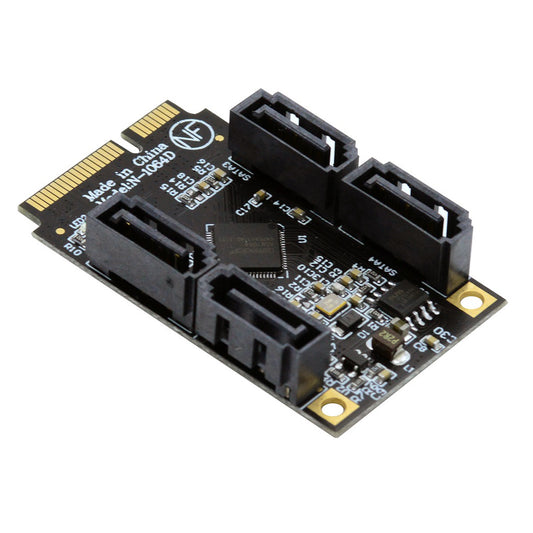 SA-033-4P Mini PCI-E to SATA 3.0 Four Ports Converter 6Gbps PCI Express SSD Adapter Card