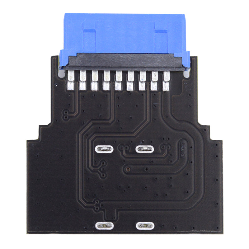 U3-079-RI Dual USB 3.0 Type A Female to Motherboard 20Pin Box Header Slot Adapter 5Gbps