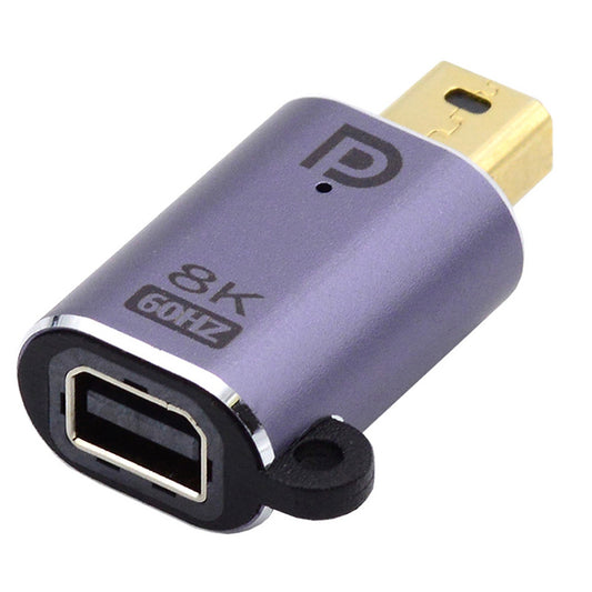 DP-036-8K03 Mini Displayport to Displayport Adapter 8K 60Hz DP Male to DP Female Connector for Laptop PC Monitor