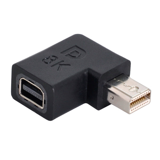 DP-036-8K07 Angled 8K 60Hz Mini DisplayPort 1.4 Male to Mini DP Female Convertor Fast Transmission Adapter for PC Laptop Monitor