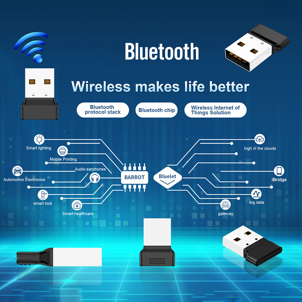 OY313 Bluetooth 5.3 USB Adapter Wireless BT 5.3 Receiver USB Dongle for Car Audio Headphone