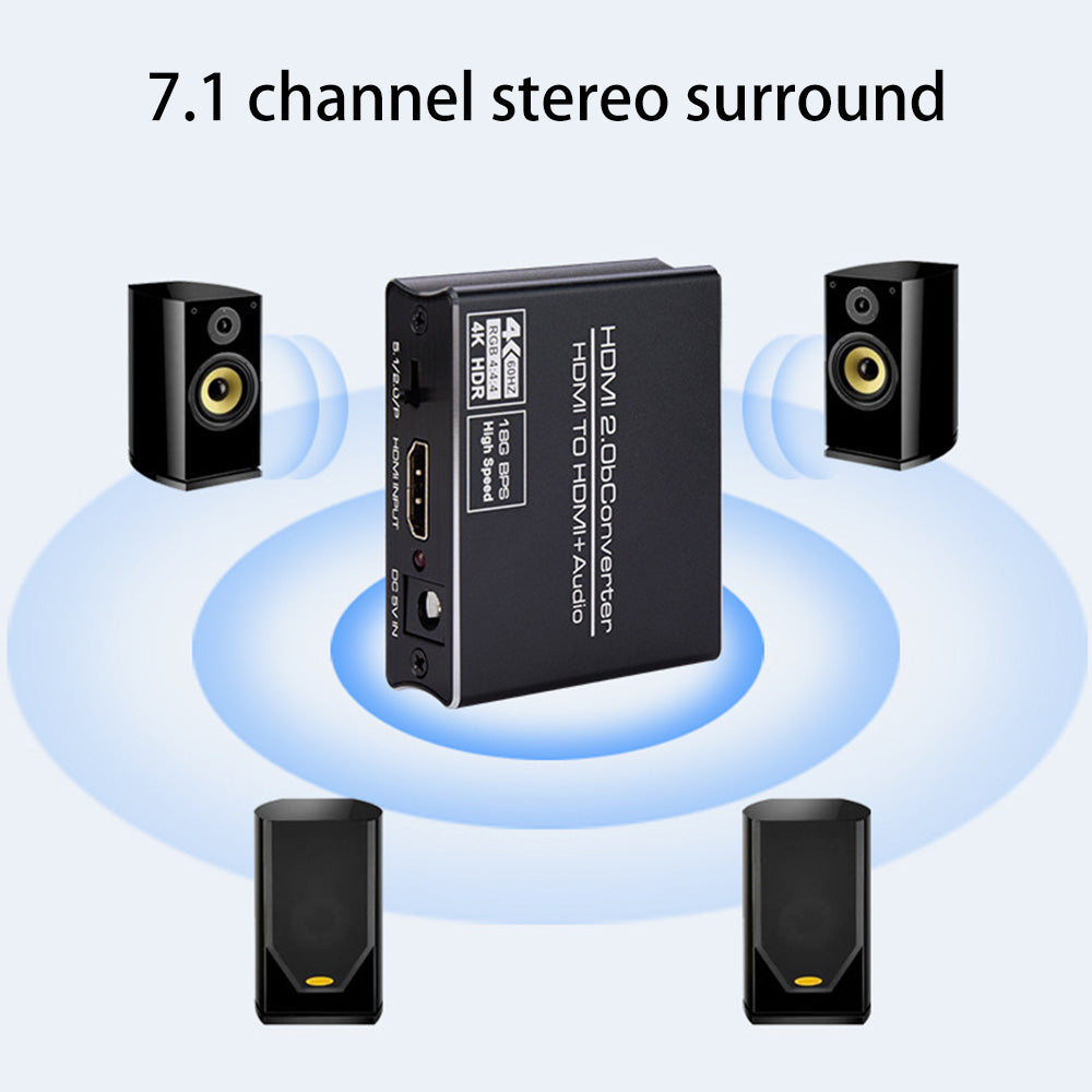 NK-330M HDMI to HDMI+Audio Converter K60PS5 to Optical 5.1 Audio 3.5 Headset Split to Amplifier Audio Adapter