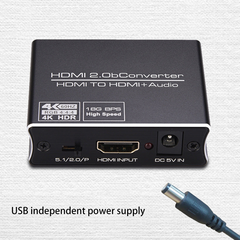 NK-330M HDMI to HDMI+Audio Converter K60PS5 to Optical 5.1 Audio 3.5 Headset Split to Amplifier Audio Adapter