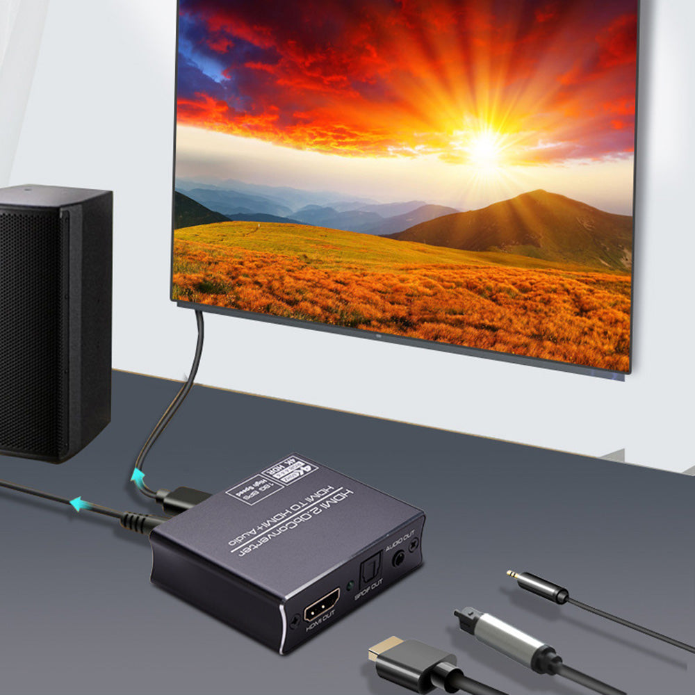 NK-330M HDMI to HDMI+Audio Converter K60PS5 to Optical 5.1 Audio 3.5 Headset Split to Amplifier Audio Adapter
