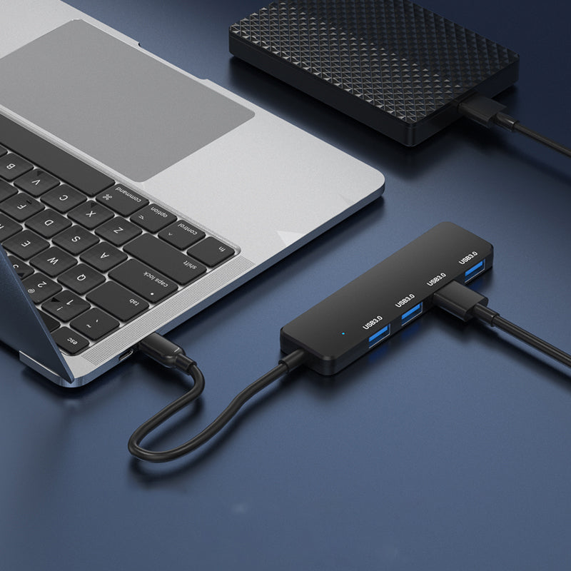S-304 Type-C to 4xUSB 3.0 Hub Adapter 5Gbps Data Transfer USB-C Expansion Dock Station Converter for MacBook