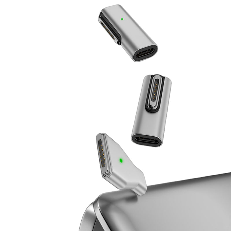 Type-C Female to for Magsafe 3 Magnetic Charging Adapter 140W PD Converter for Macbook Pro - Side Angled
