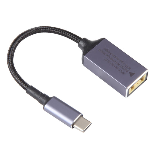 Type-C Male to Square Female Converter Cable Nylon Braided Adapter Coard for Lenovo