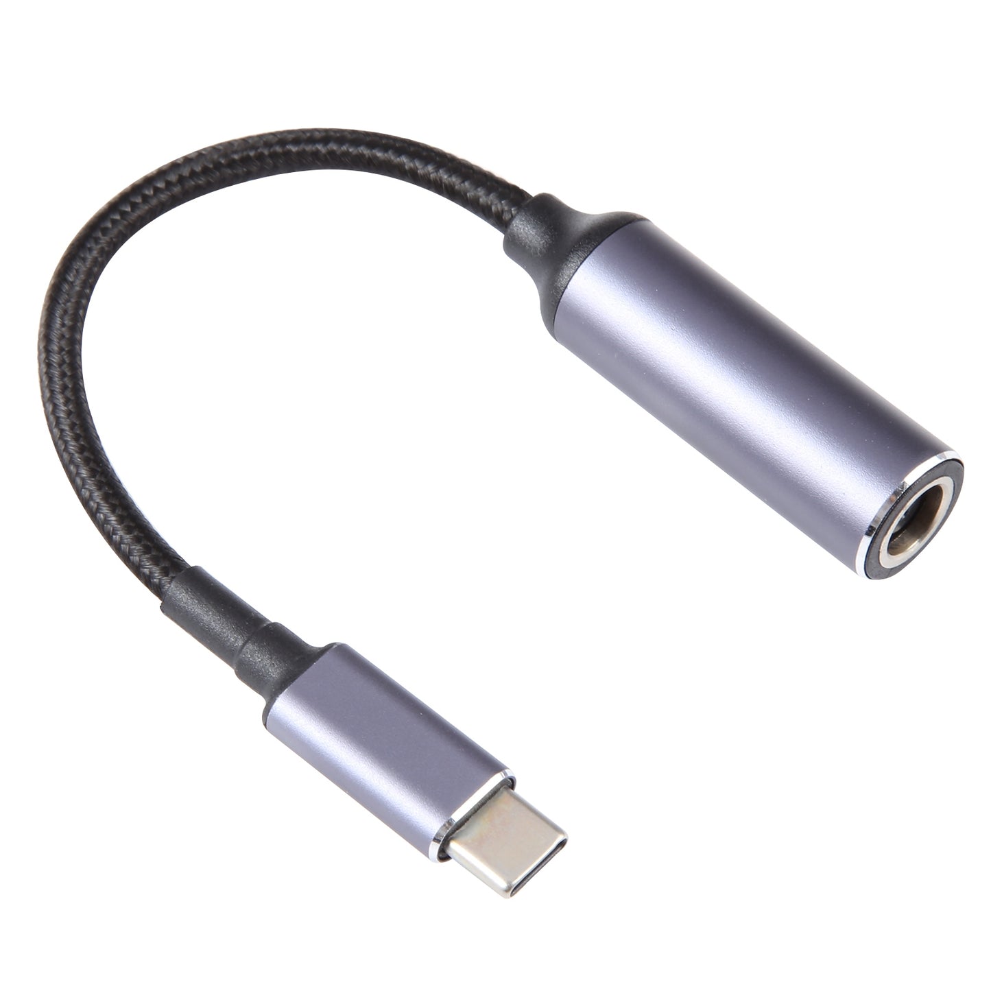 Type-C Male to 7.9x0.9mm Female Charge Converter Nylon Braided 5V 9V 20V Power Plug Charge Cable