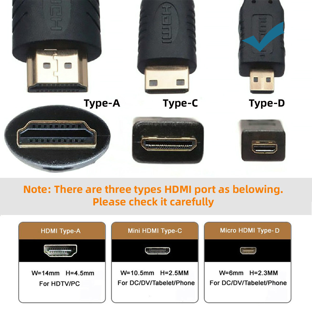 HD-025-DF 20cm Adapter Cable Micro HDMI Female to DVI (24+1) Male Cable Connector Support 1080P 4K