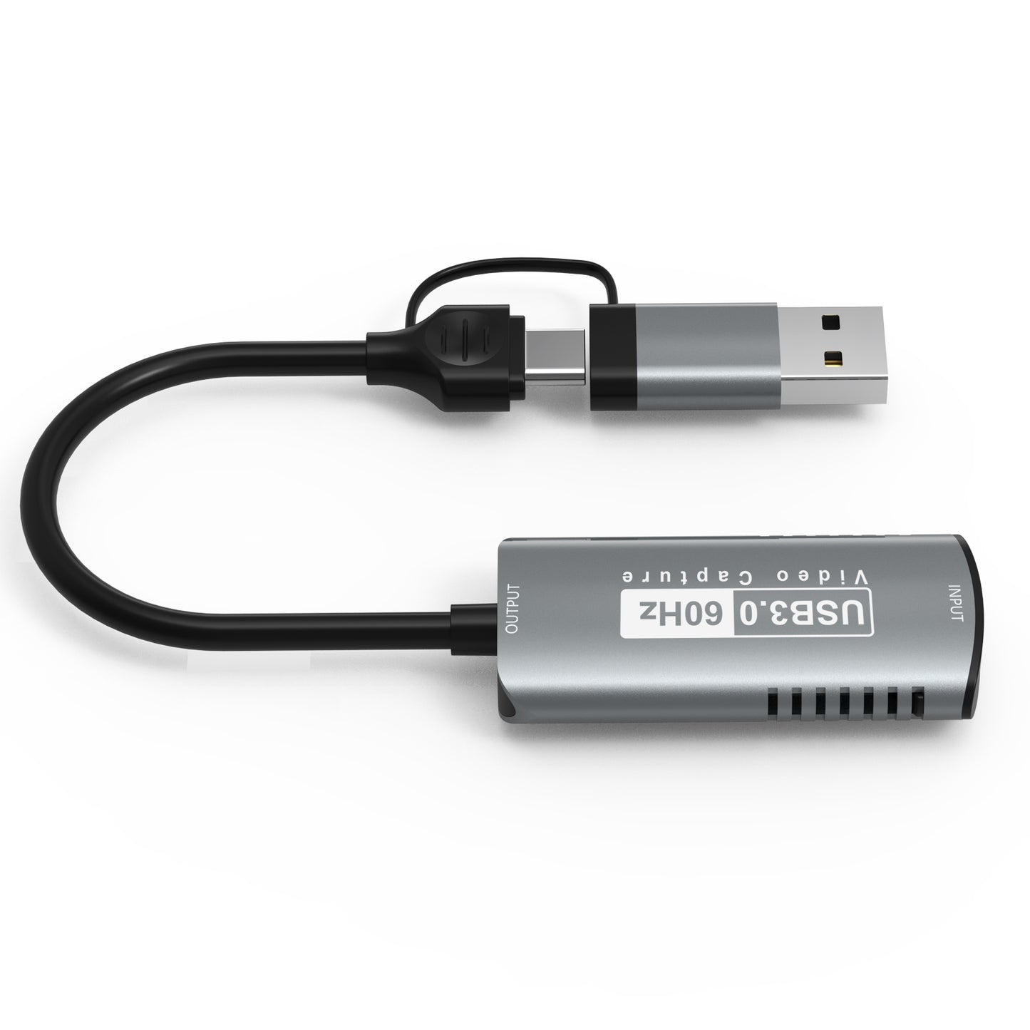 HDMI to USB3.0 + Type-C 4K HD Adapter 1080P 60Hz Video Capture Card for Gaming Live Streaming