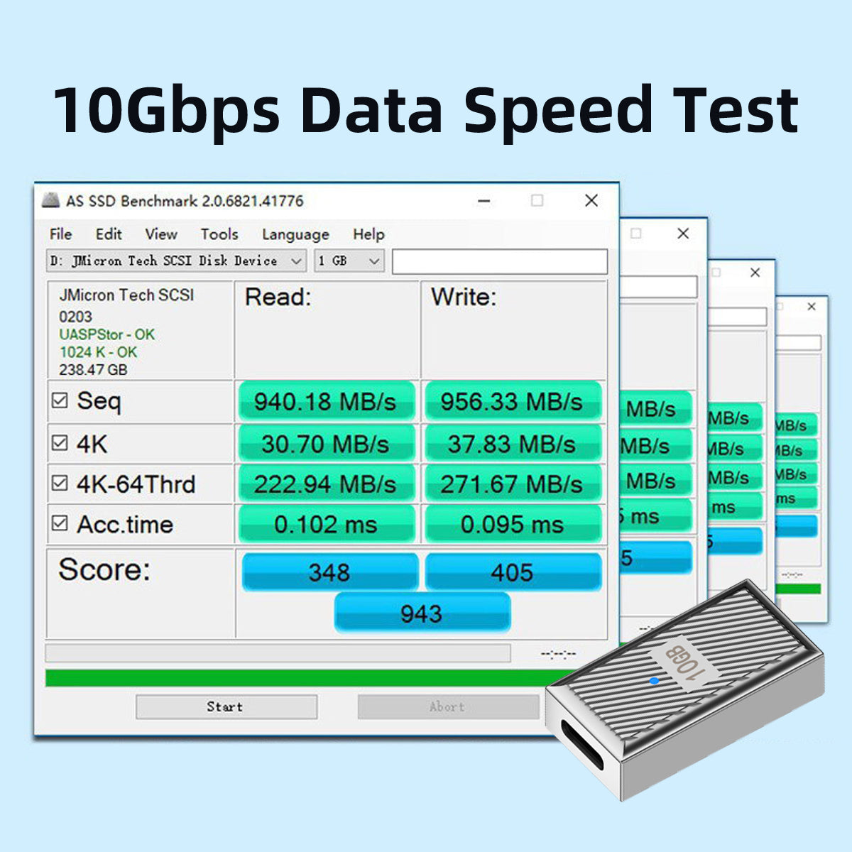 UC-017-FE USB 3.1 Type C Female to USB 3.0 A Female 10Gbps Data Transfer 120W Power Adapter OTG Converter