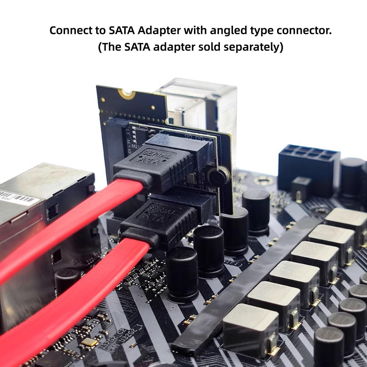 SA-062 PCI Express NGFF Key A+E Male to Female Low Profile 90 Degree Right Angled Adapter Extension Card Riser