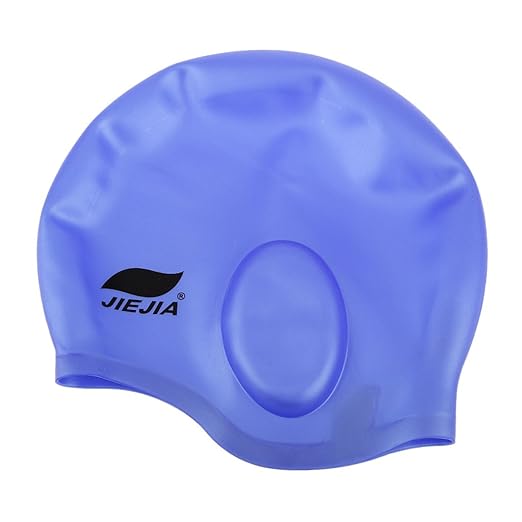 Imported Adult Waterproof Silicone Swim Cap Flexible Elasticity Swimming Hat