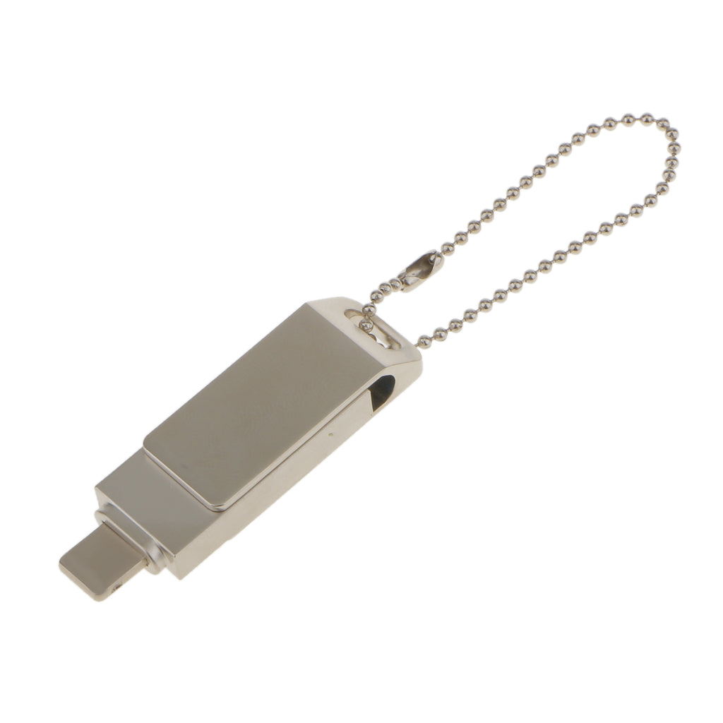 2in 1 Metal Flash U Disk USB Memory Stick Drive for iPhone 7 Plus 6 iPad 16G