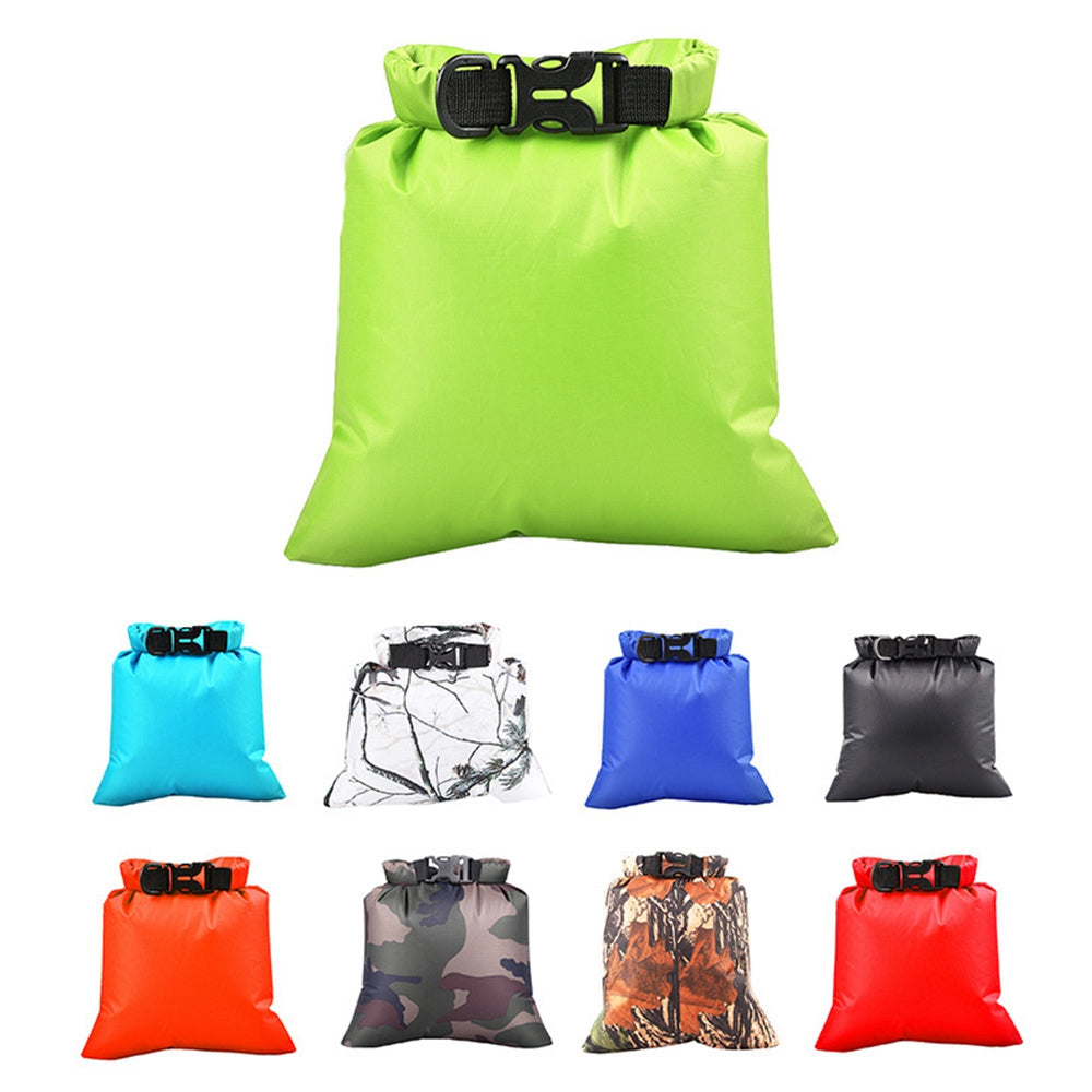 Uniqkart Ultra-light Waterproof Dry Bag Storage Bag for Swimming Trekking Sailing Canoe Camping, 22.5*29cm - White/Camouflage