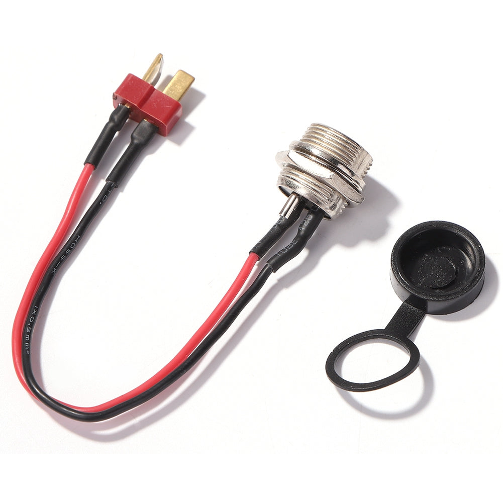 Uniqkart for KUGOO M4 10inch Electric Scooter Charging Interface Power Cable Charging Socket Port Plug - T Head